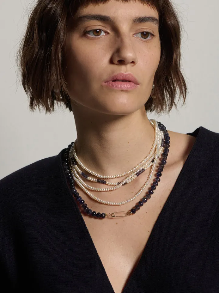 Best Button Pearl Wrap Strand All|Necklaces