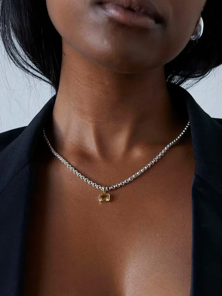 Outlet Citrina Medallion Pendant All