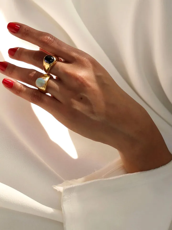 Clearance Classico Opal Signet All|Rings