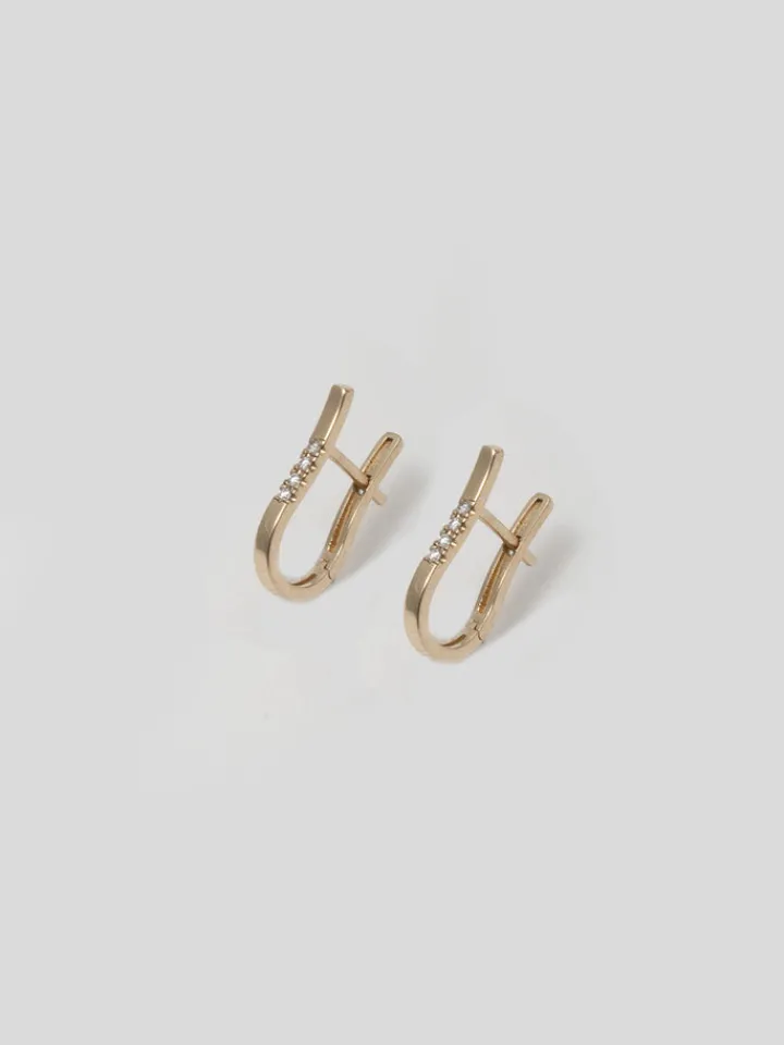 Best Diamond Long Rod Huggies All|Earrings