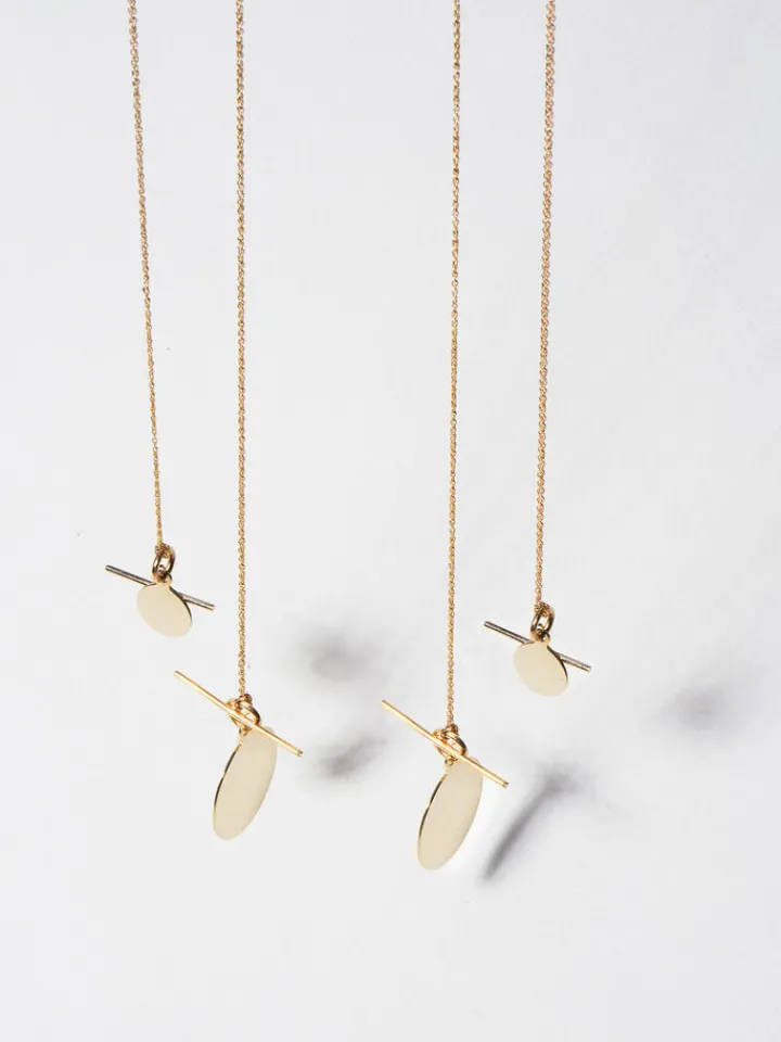 Fashion Disk & Toggle Necklace All|Necklaces