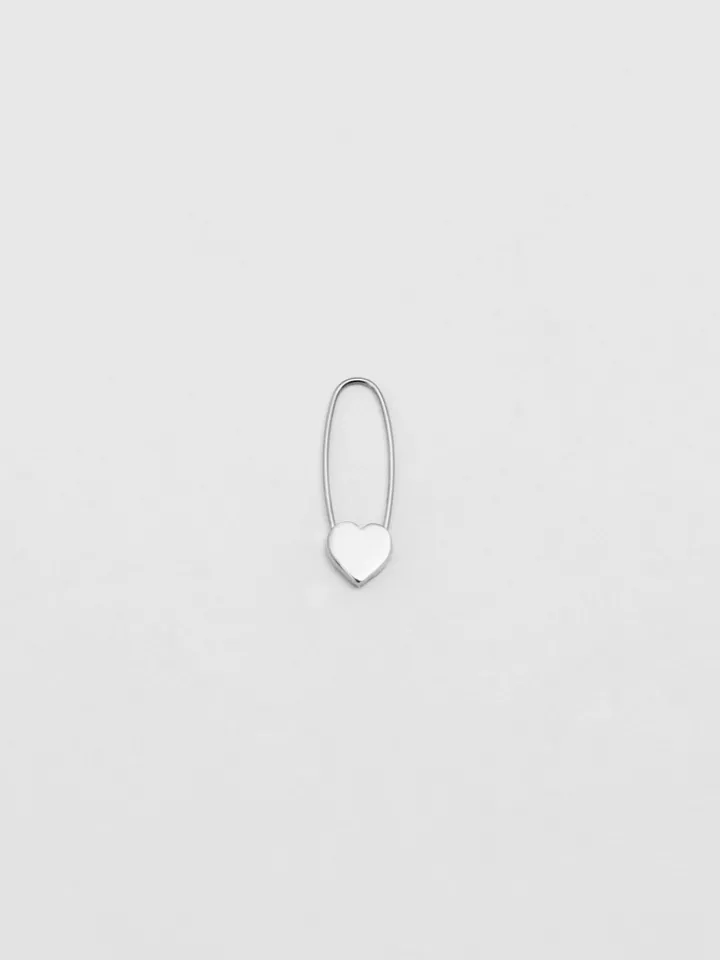 Clearance Heart Safety Pin Earring All