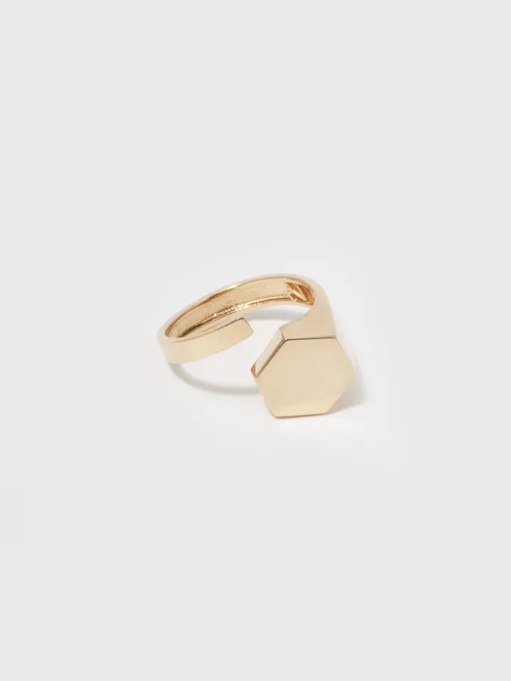 Hot Hexagon ID Signet All|Rings
