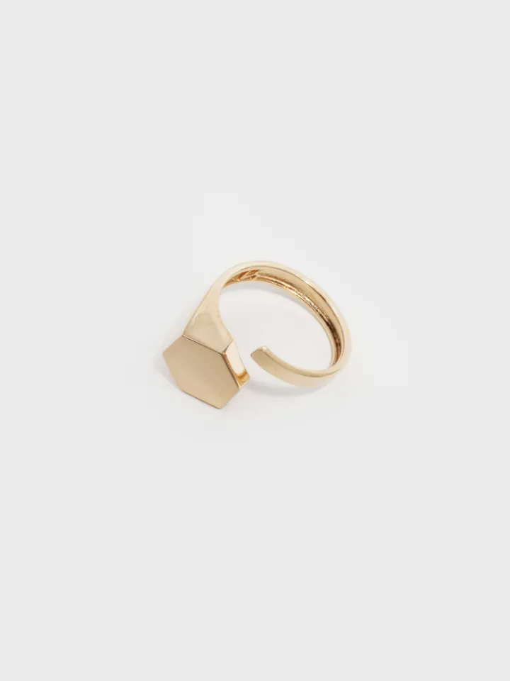 Hot Hexagon ID Signet All|Rings