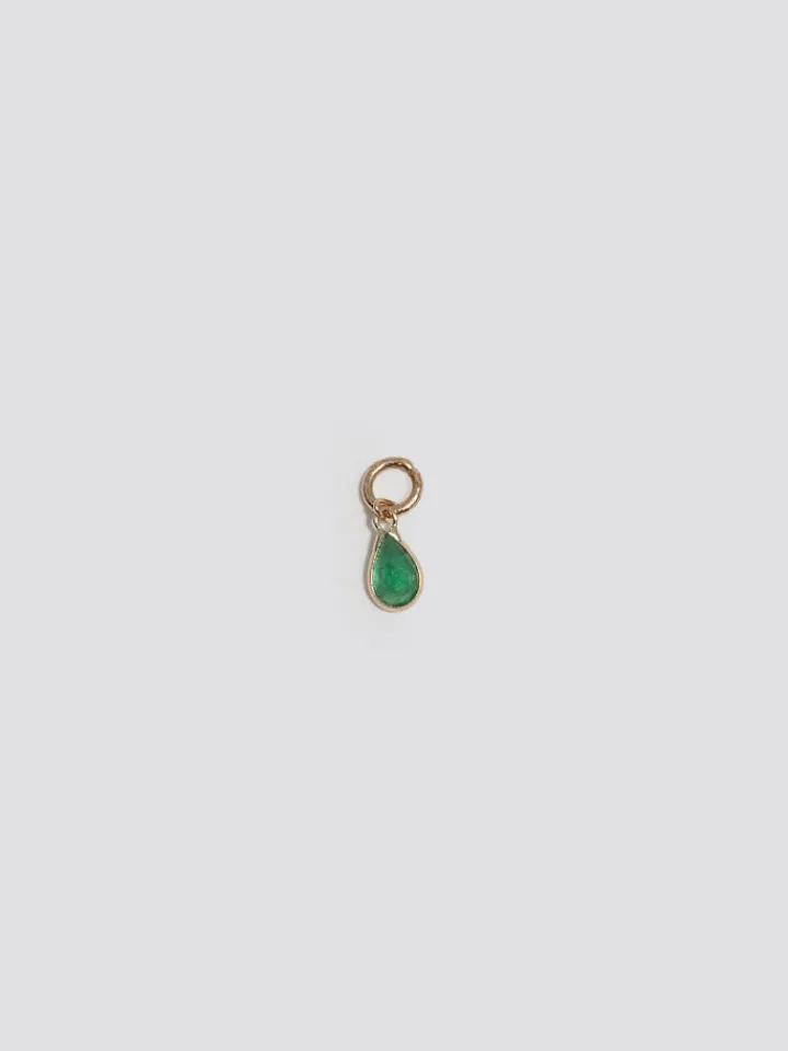 New Mini Gem Bezel Hoop Charm All