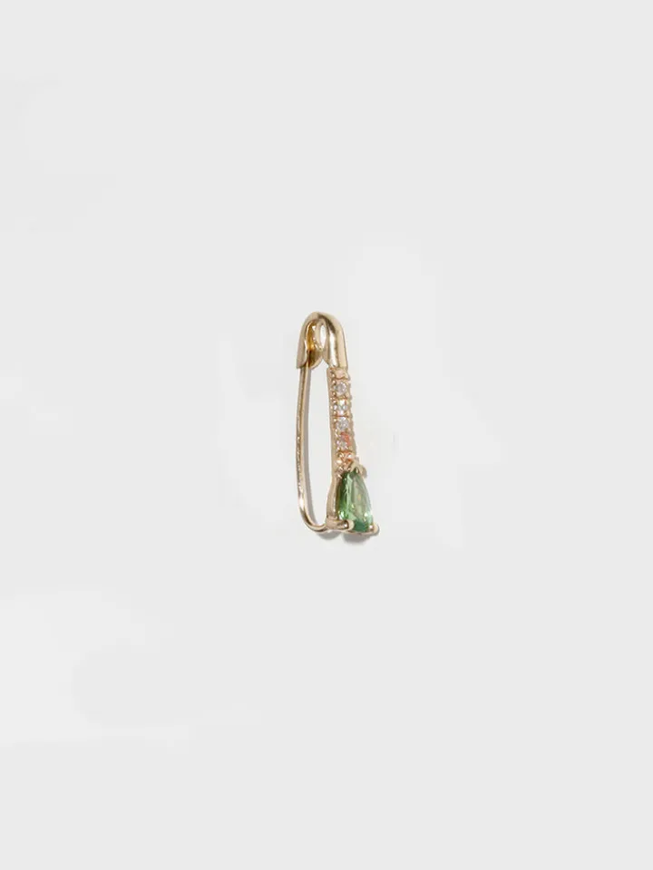 Discount Mini Gemstone Diamond Safety Pin All|Earrings