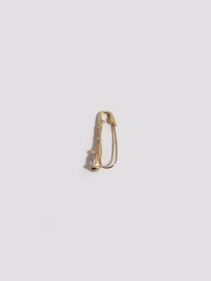 Fashion Mini Gemstone Diamond Safety Pin All