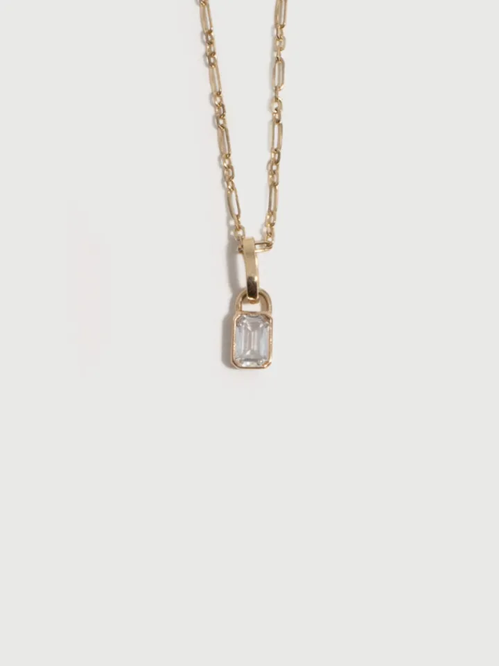 Sale Mini Gemstone Padlock Pendant All