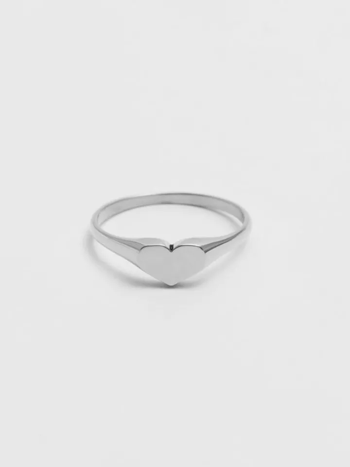 Outlet Mini Heart Signet All|Rings