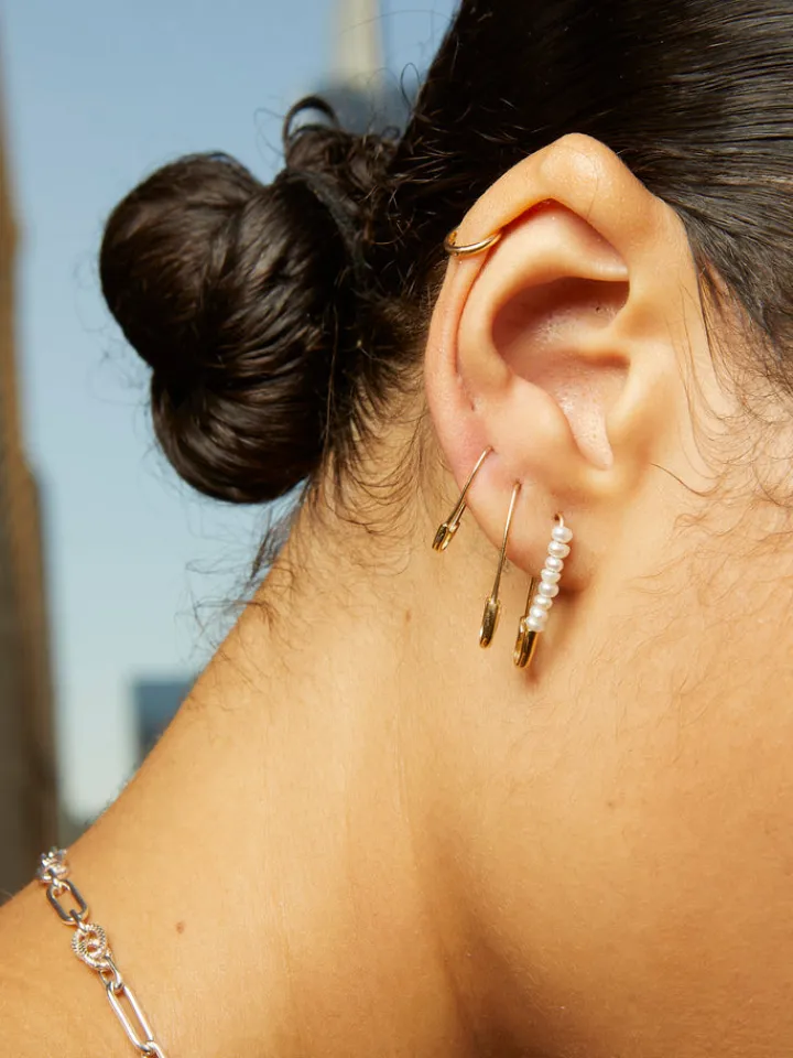 Discount Mini Safety Pin Earring All|Earrings