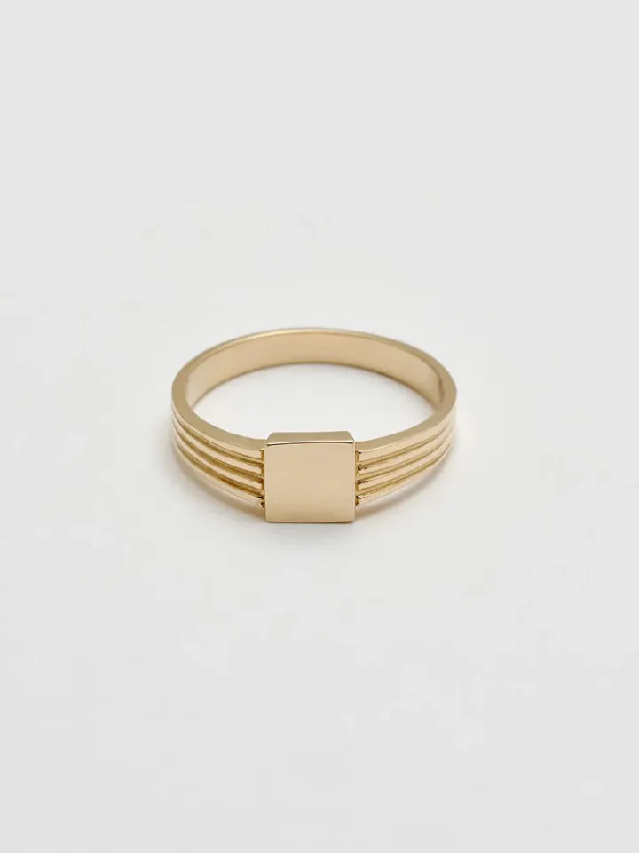 Best Mini Square ID Signet All|Rings