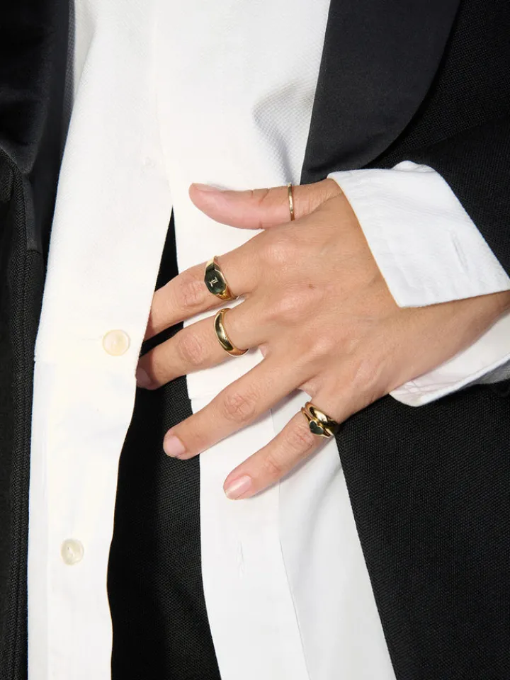 New Octagonal ID Signet All|Rings