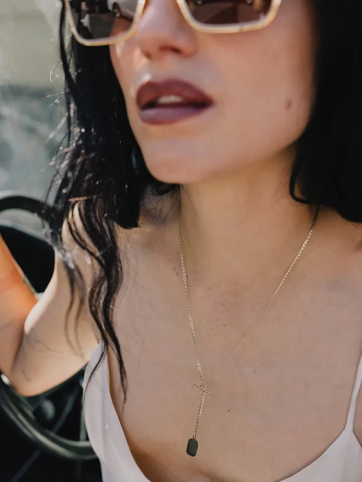 Best Octagonal ID Toggle Lariat Necklace All|Necklaces