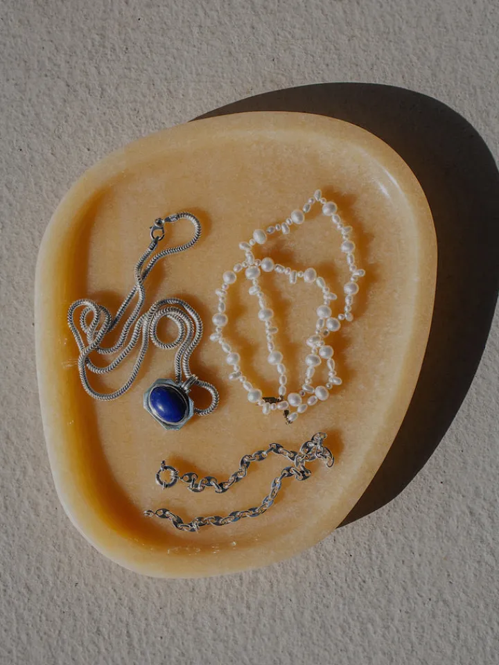 Fashion Octagonal Lapis Medallion Necklace All
