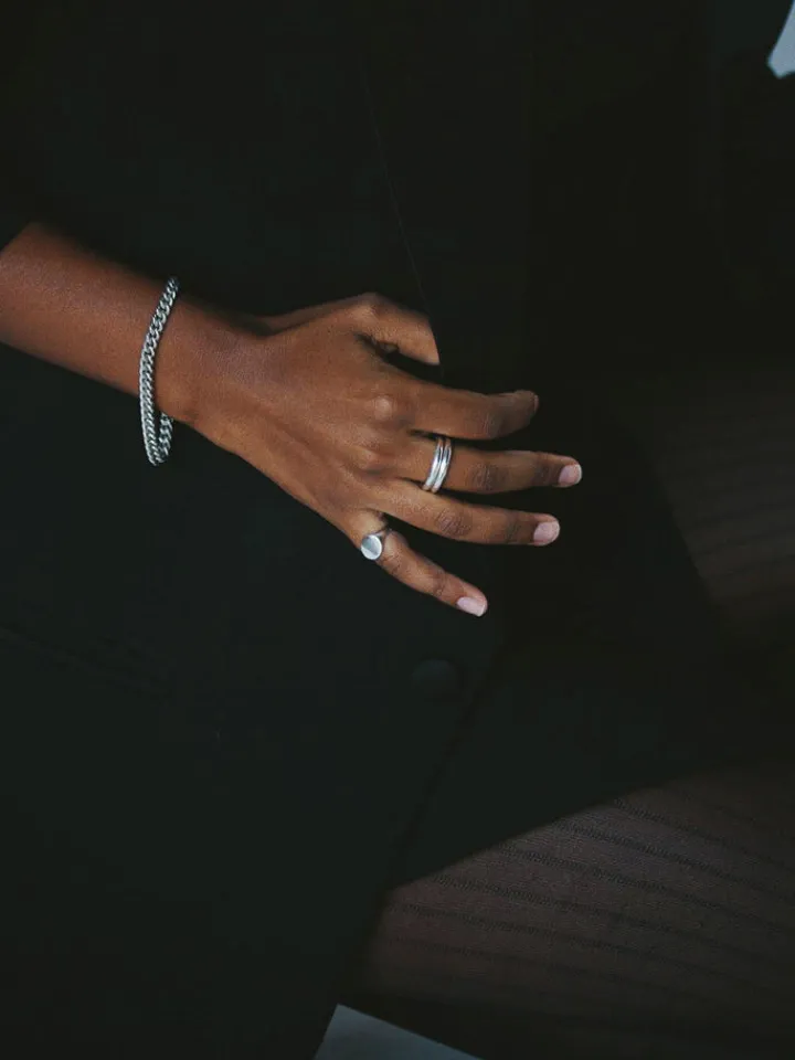 New Petite Industrial Curb Chain Bracelet All|Bracelets