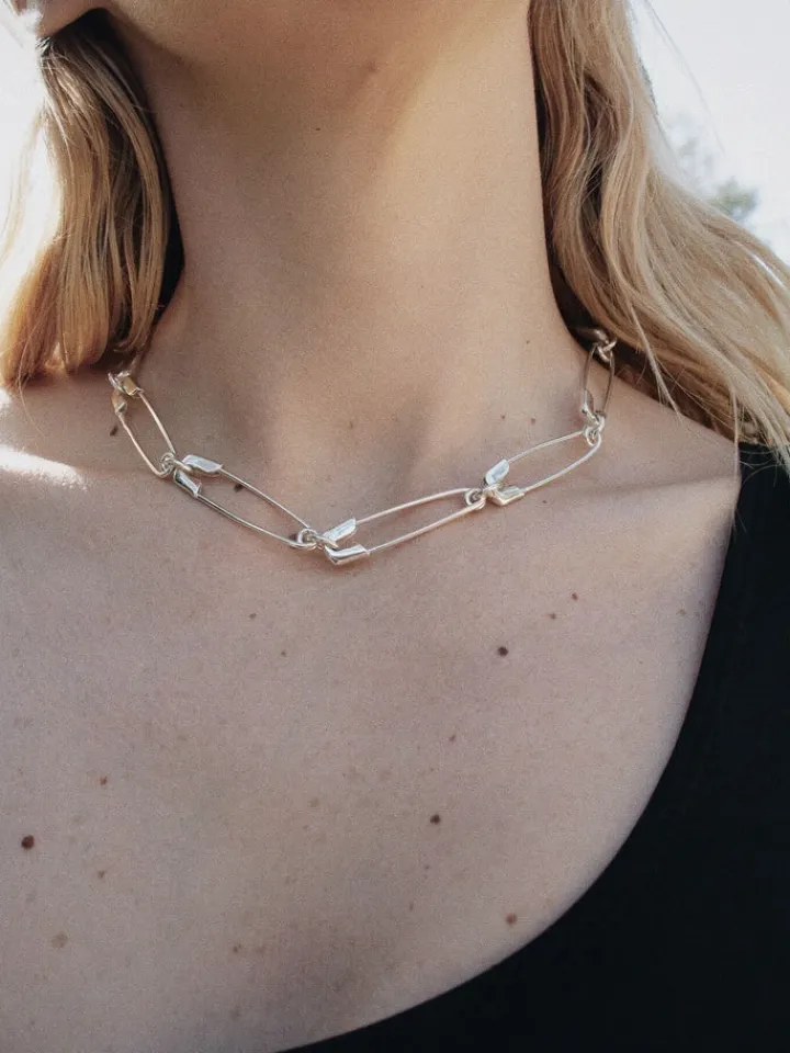Sale Safety Pin Link Chain All|Necklaces