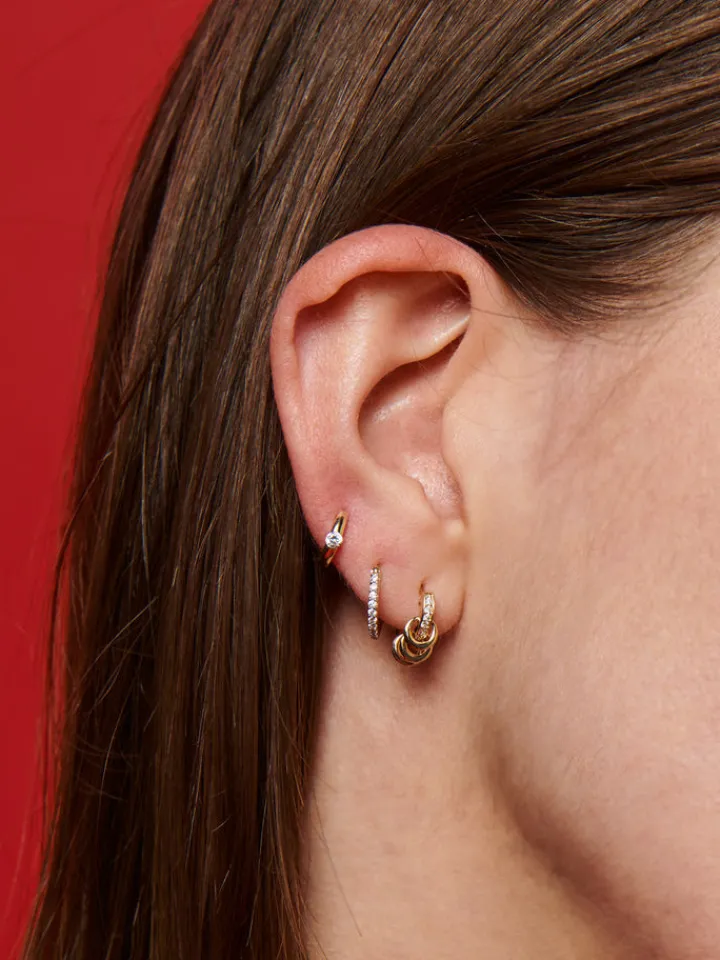New Solo Sparkle Huggies All|Earrings