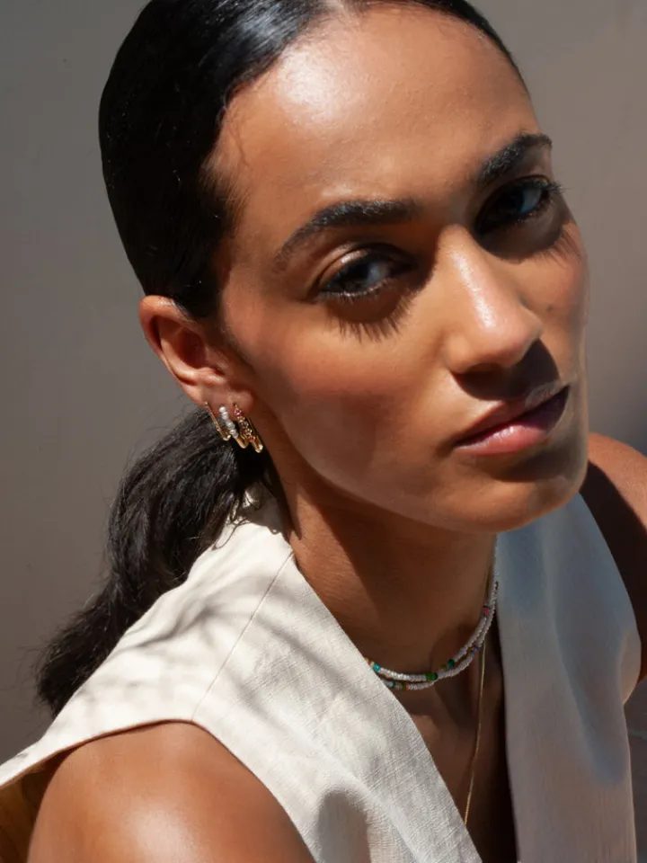 Online Sunset Safety Pin All|Earrings