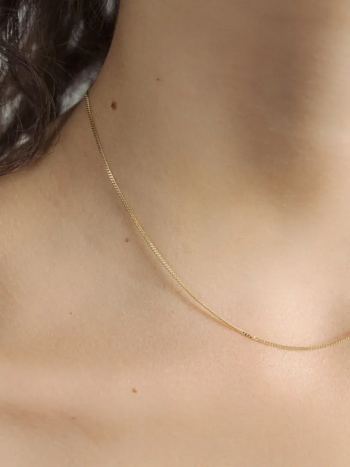 New Thin Curb Chain All|Necklaces