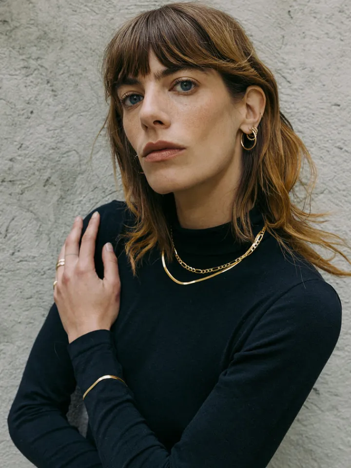 Hot Vermeil Herringbone Necklace All|Necklaces