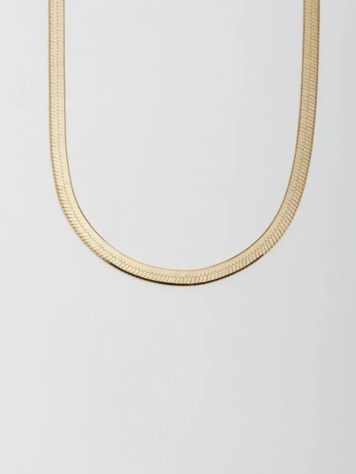 Hot Vermeil Herringbone Necklace All|Necklaces