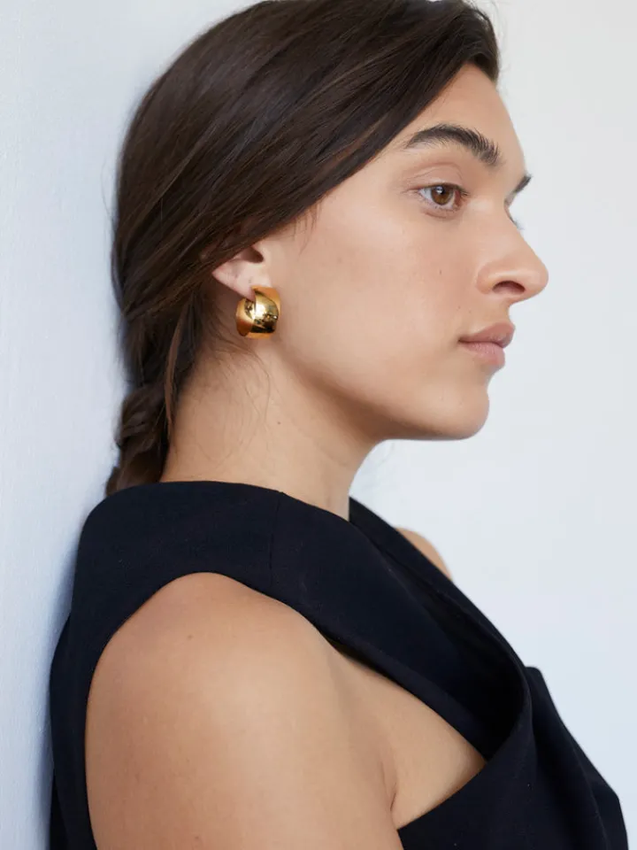 Sale Vermeil Midi Dome Hoops All|Earrings