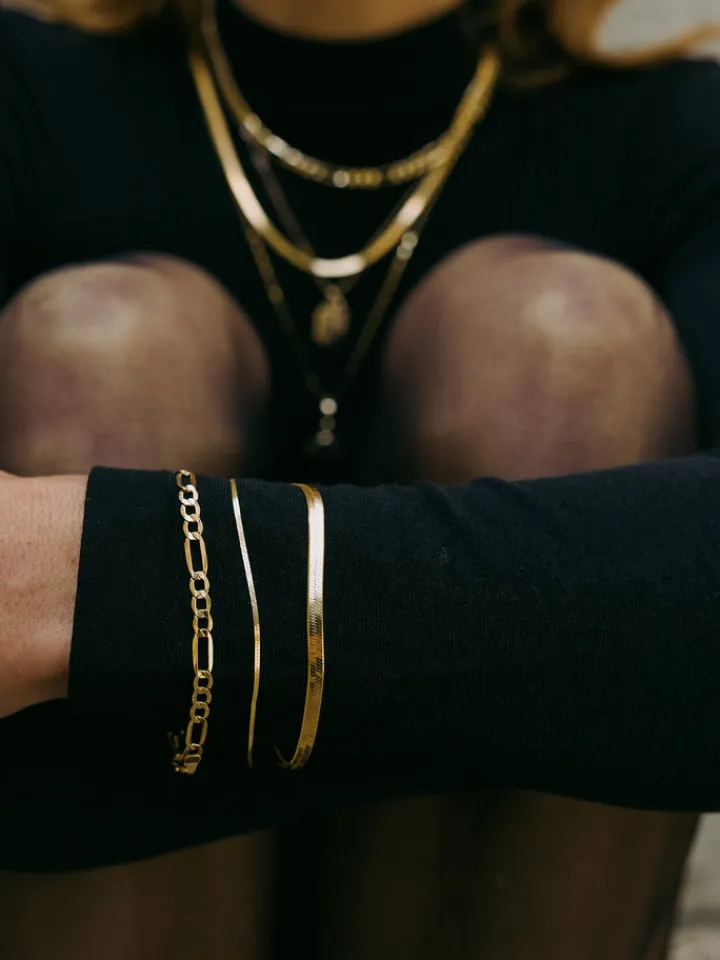 New XL Figaro Chain Bracelet All